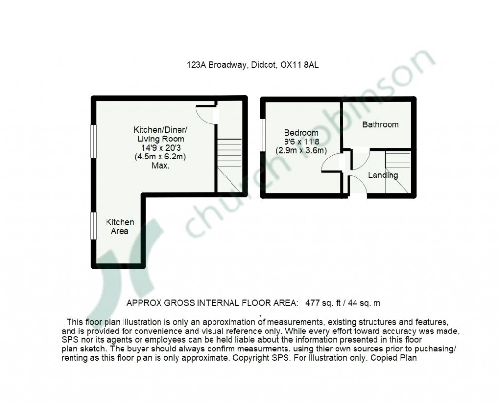 Floorplans For Broadway, Didcot, Oxfordshire, OX11