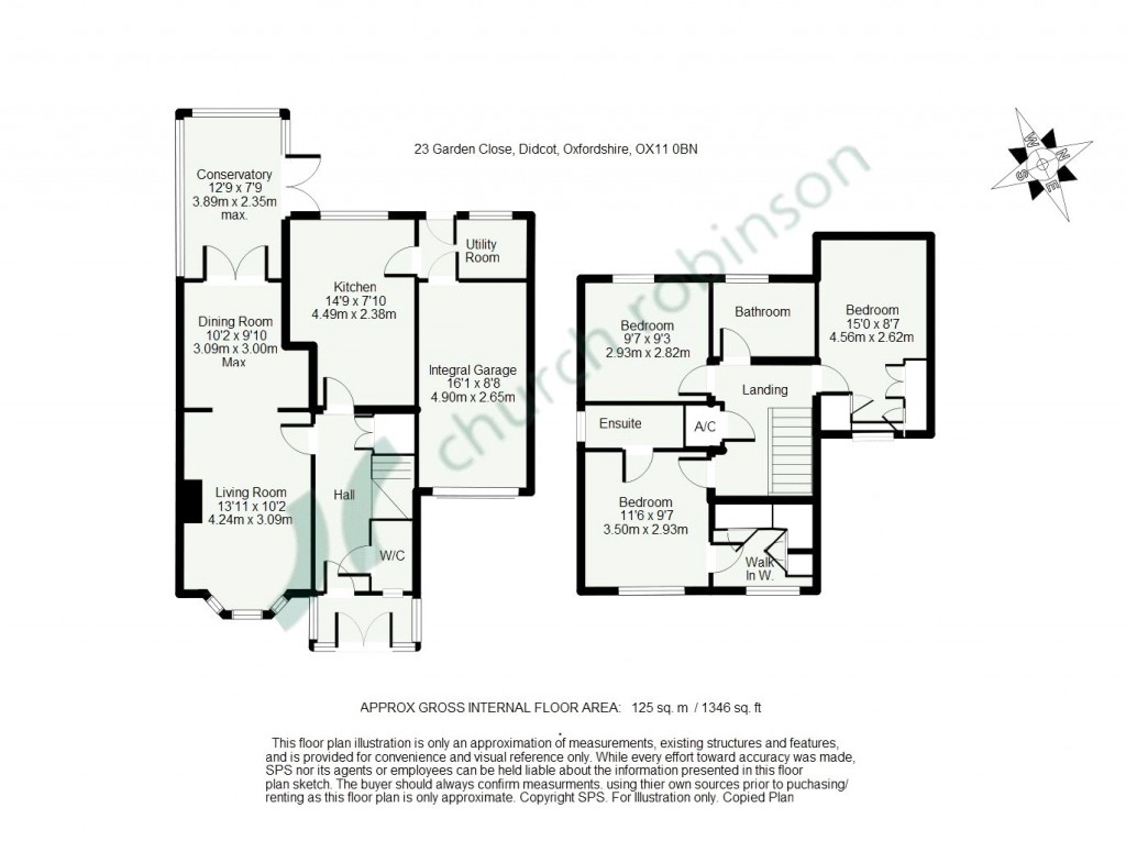 Floorplans For Garden Close, Didcot, Oxfordshire, OX11