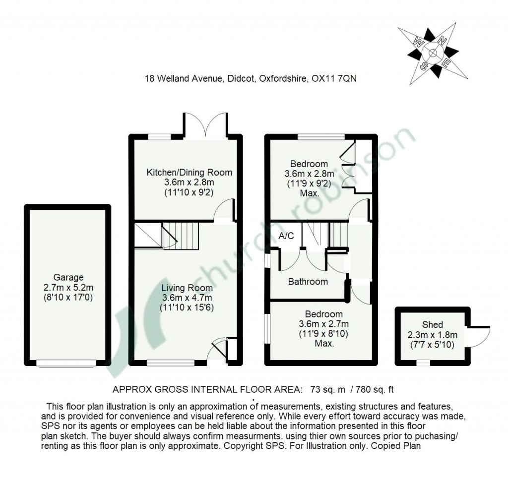 Floorplans For Welland Avenue, Didcot, Oxfordshire, OX11