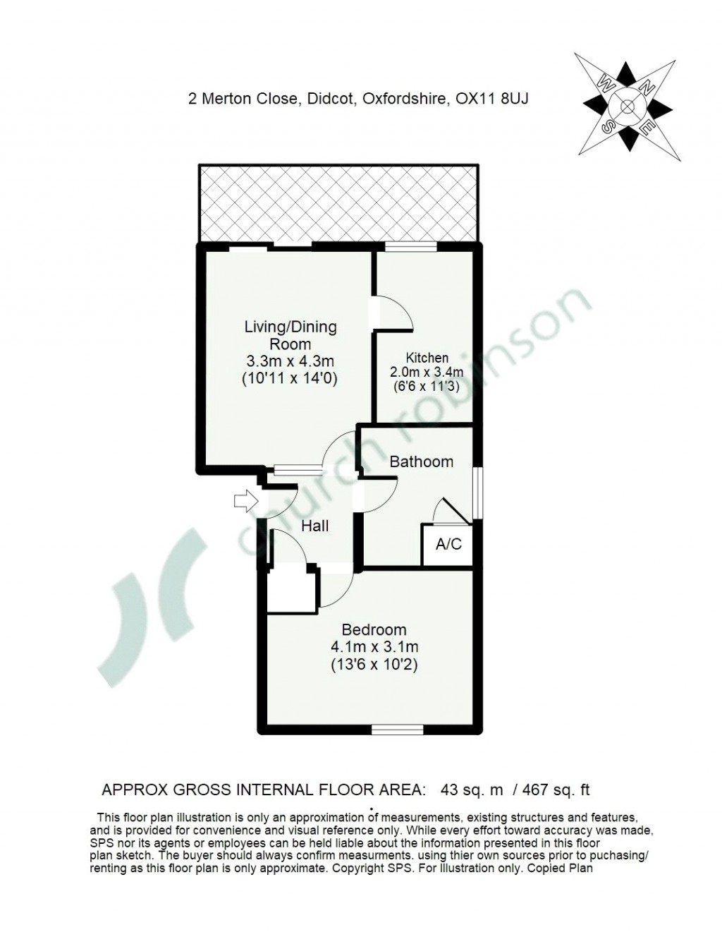Floorplans For Merton Close, Didcot, Oxfordshire, OX11