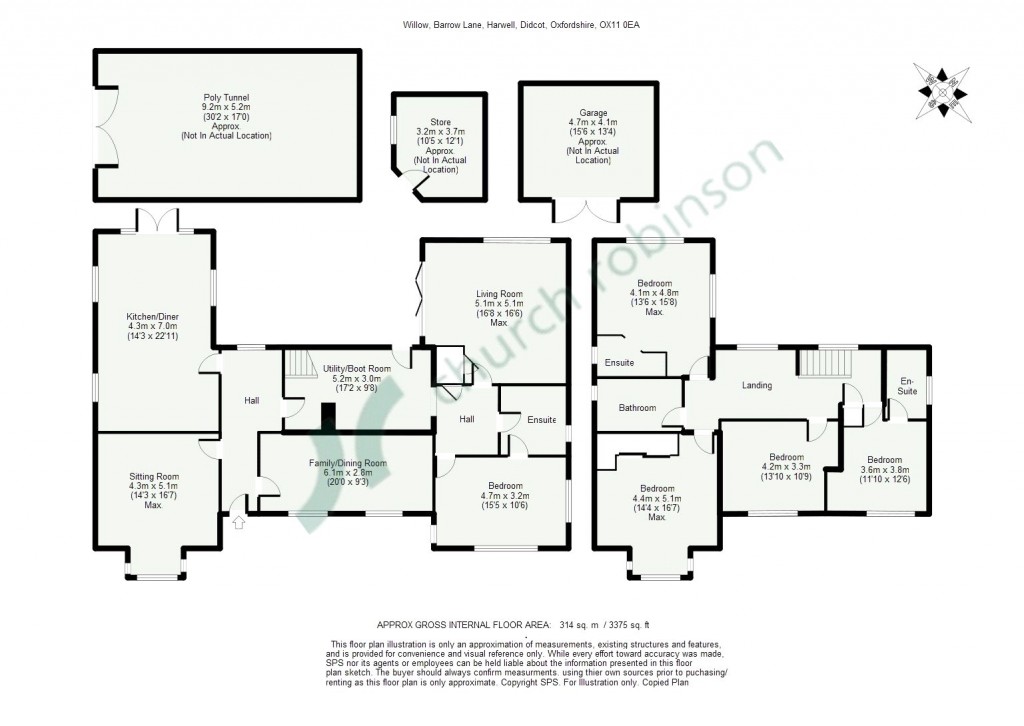 Floorplans For Barrow Lane, Harwell, Didcot, Oxfordshire, OX11