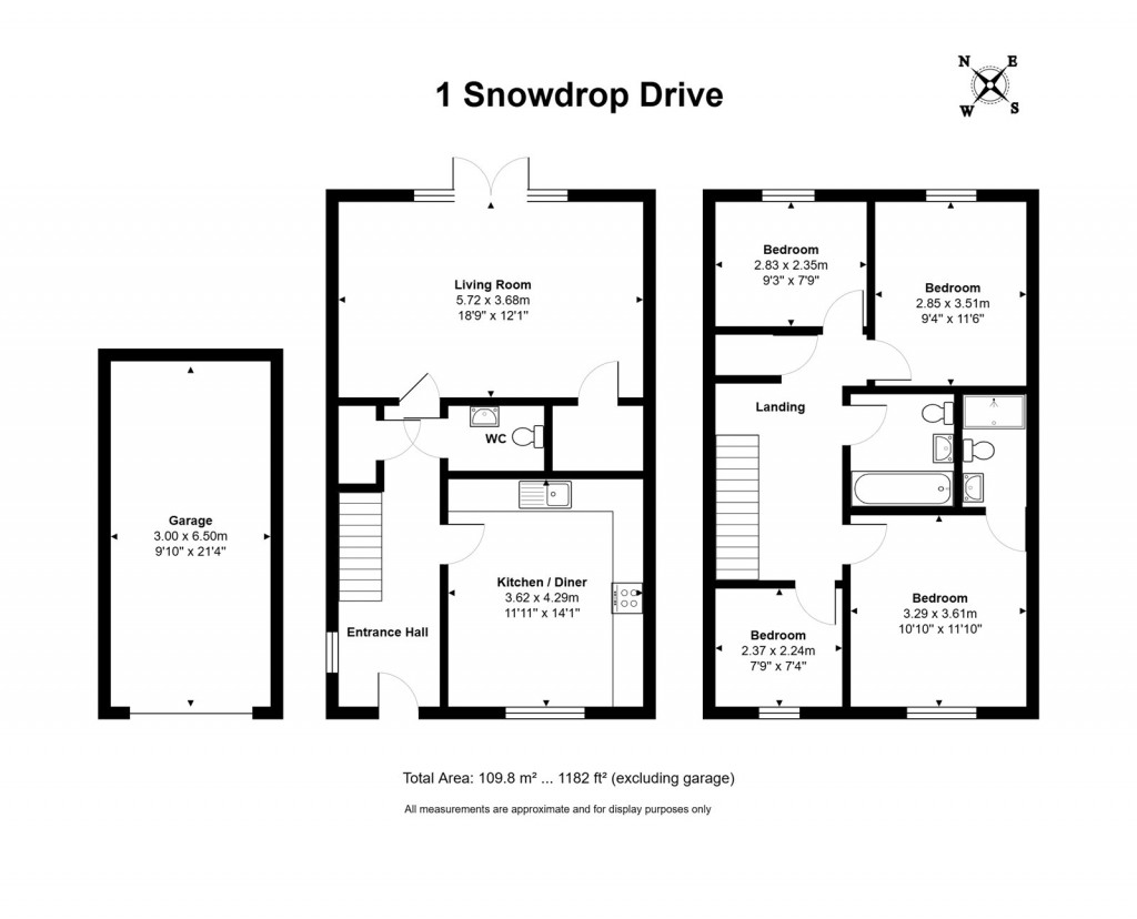 Floorplans For Snowdrop Drive, Didcot, Oxfordshire, OX11