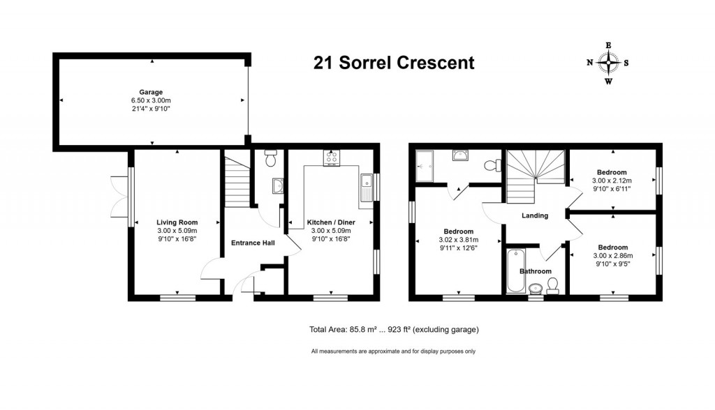 Floorplans For Sorrel Crescent, Didcot, OX11