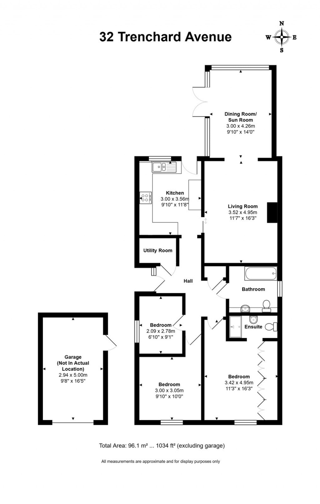 Floorplans For Trenchard Avenue, Milton, Abingdon, Oxfordshire, OX14