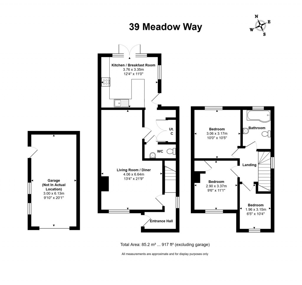 Floorplans For Meadow Way, Didcot, Oxfordshire, OX11
