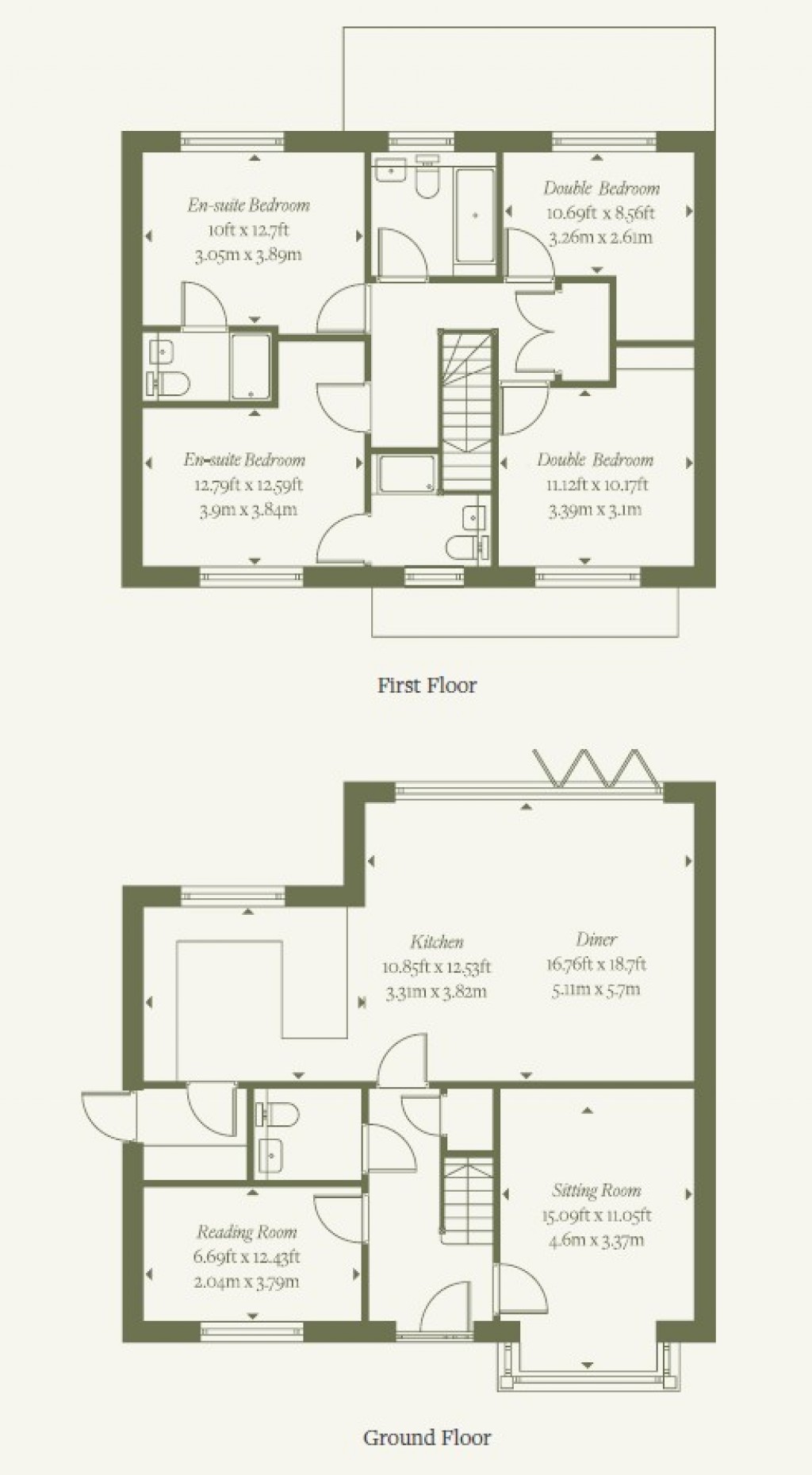 Floorplans For Rettendon Common, Chelmsford, Essex