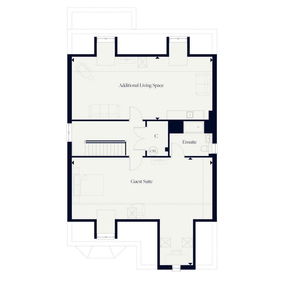 Floorplans For Hall Lane, Upminster