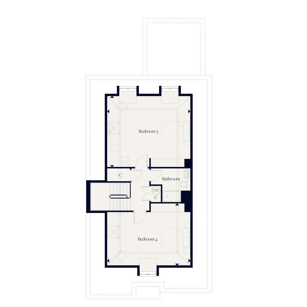 Floorplans For Hall Lane, Upminster
