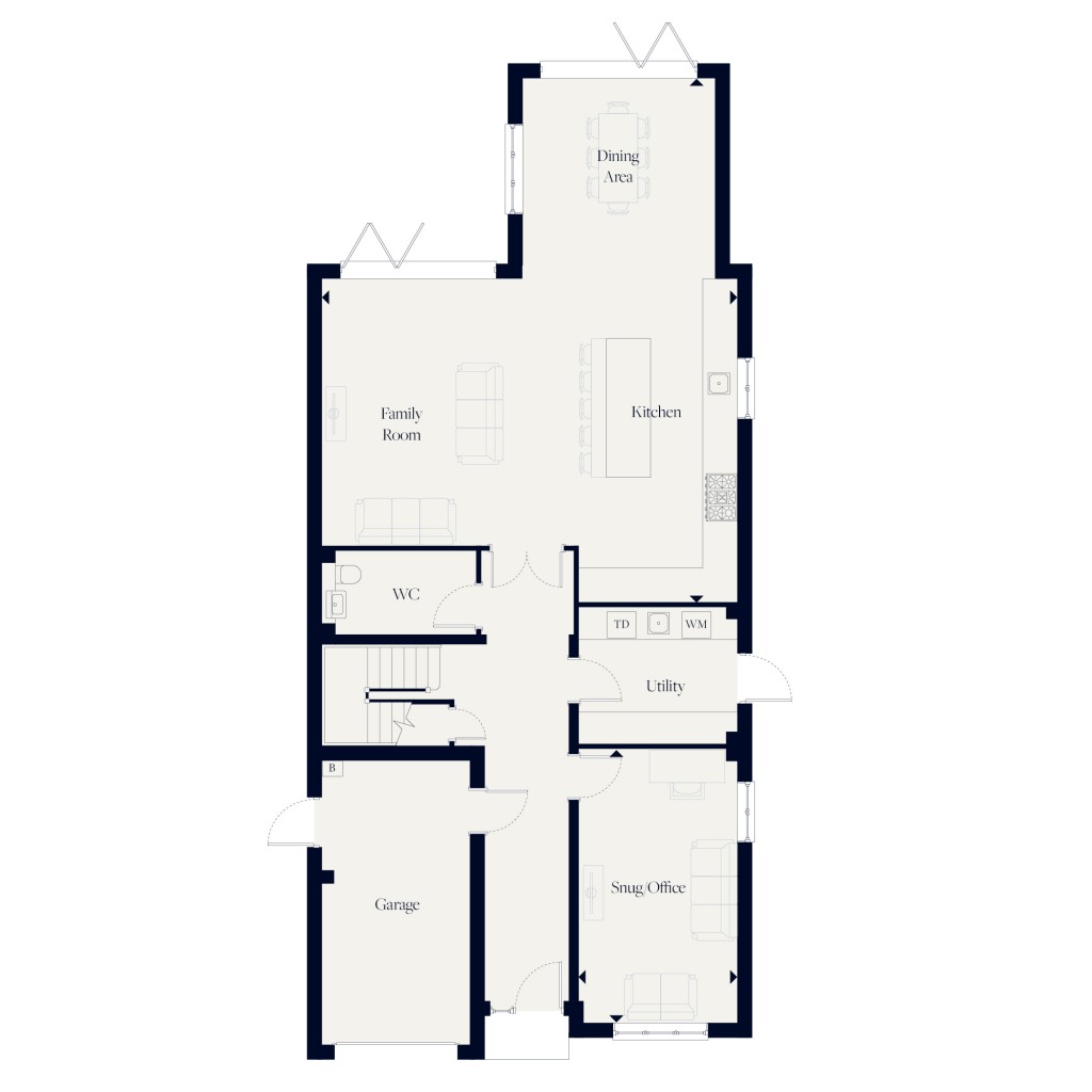 Floorplans For Hall Lane, Upminster