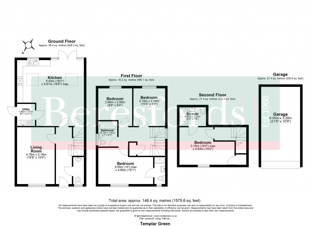 Floorplans For Templar Green, Orchard Drive, Cressing, Braintree