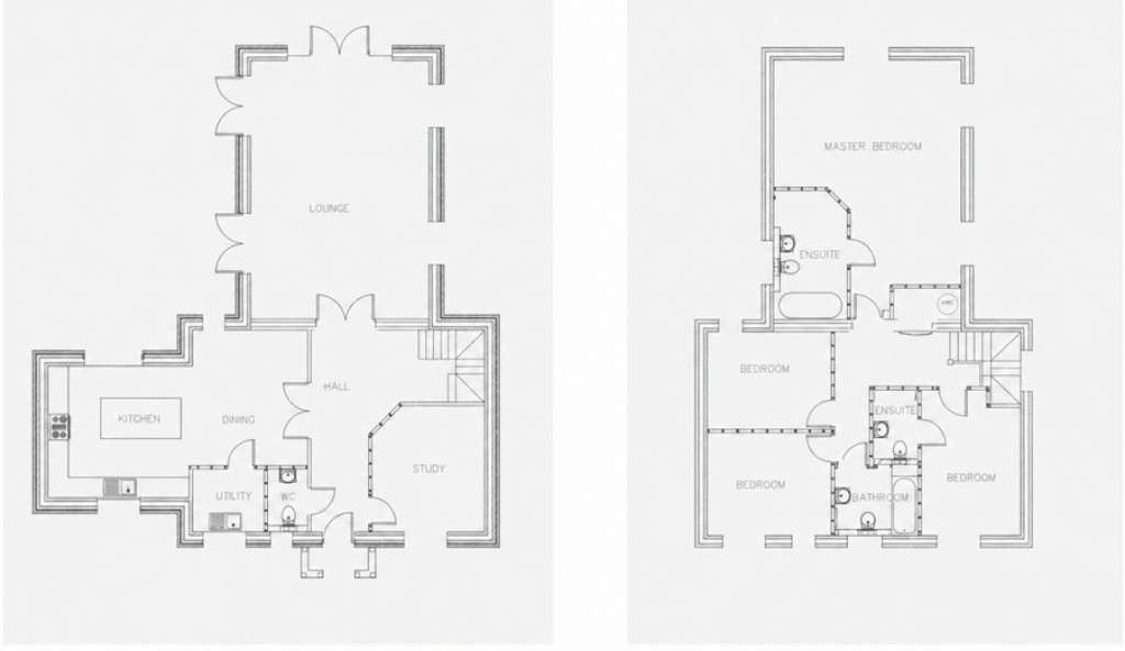 Floorplans For Gallows Green Road, Lindsell, Dunmow, Essex