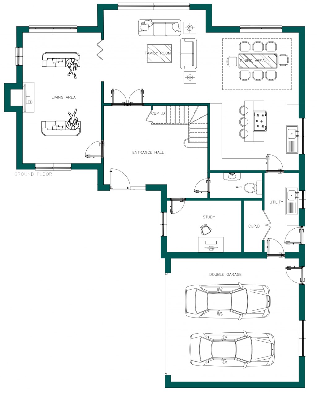 Floorplans For Nounsley, Hatfield Peveral, Essex