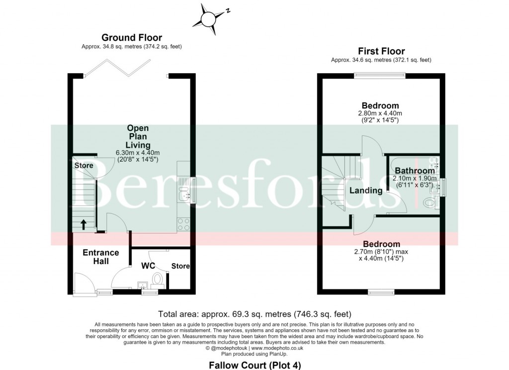 Floorplans For Mascalls Lane, Brentwood