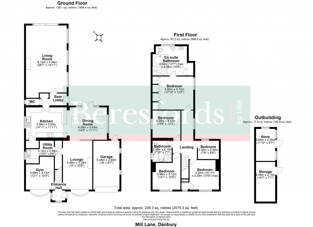 Floorplans For Danbury, Chelmsford, Essex