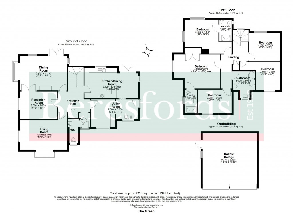Floorplans For The Street, Little Totham, Maldon