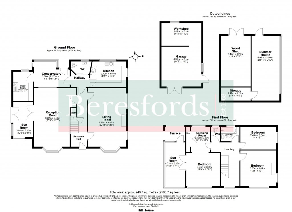 Floorplans For Great Totham, Maldon, Essex