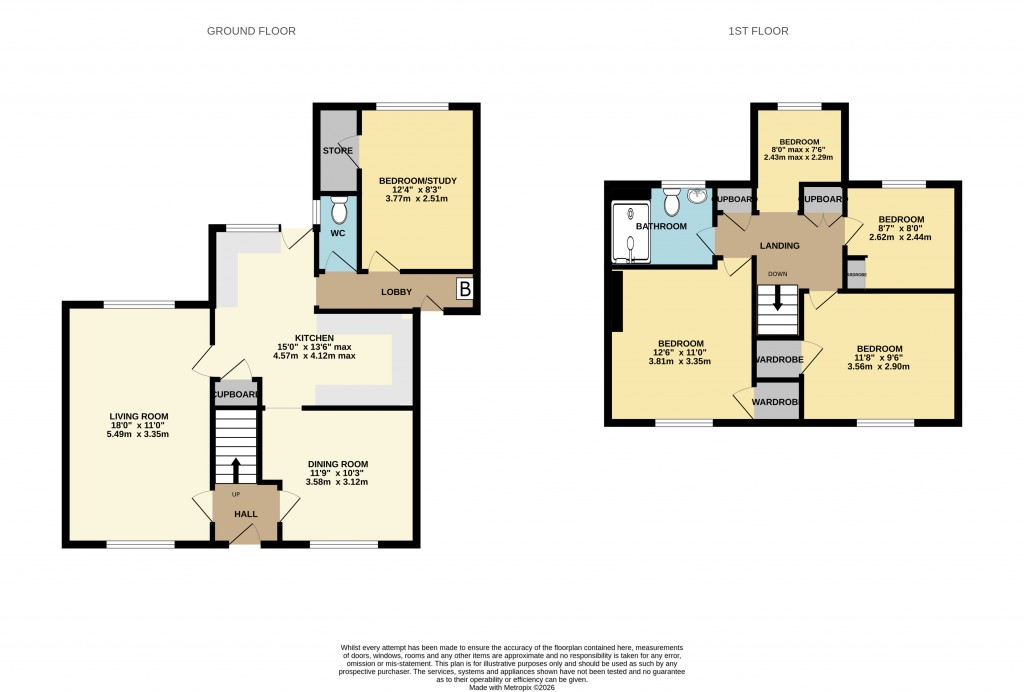 Floorplans For Post Office Road, Woodham Mortimer, Maldon