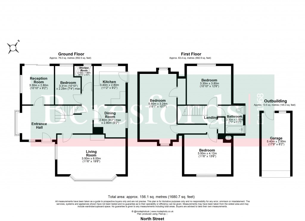 Floorplans For Tolleshunt d'Arcy, Maldon, Essex