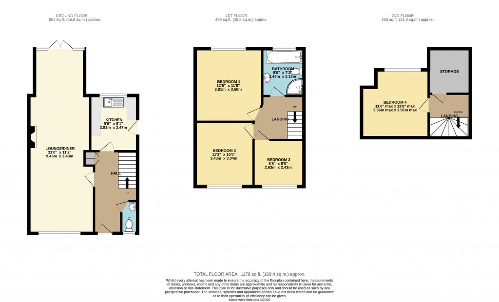 Floorplans For Maldon, Essex