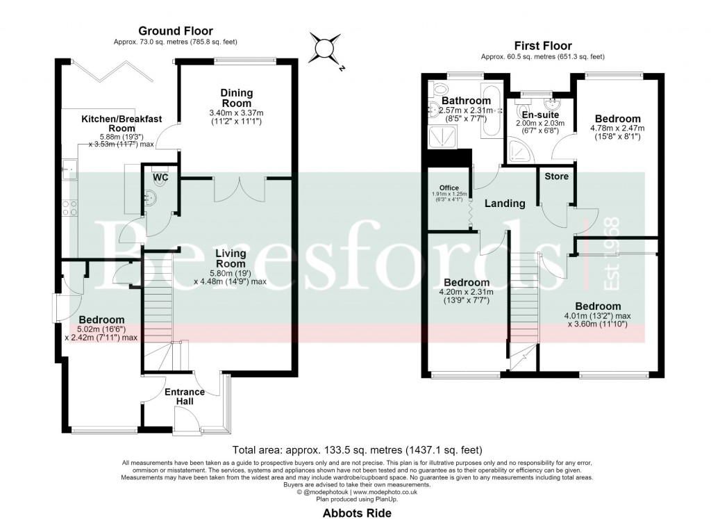 Floorplans For Billericay, Essex
