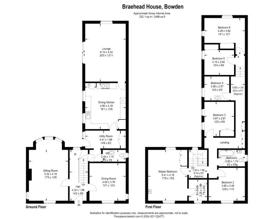 Floorplans For Melrose, Scottish Borders