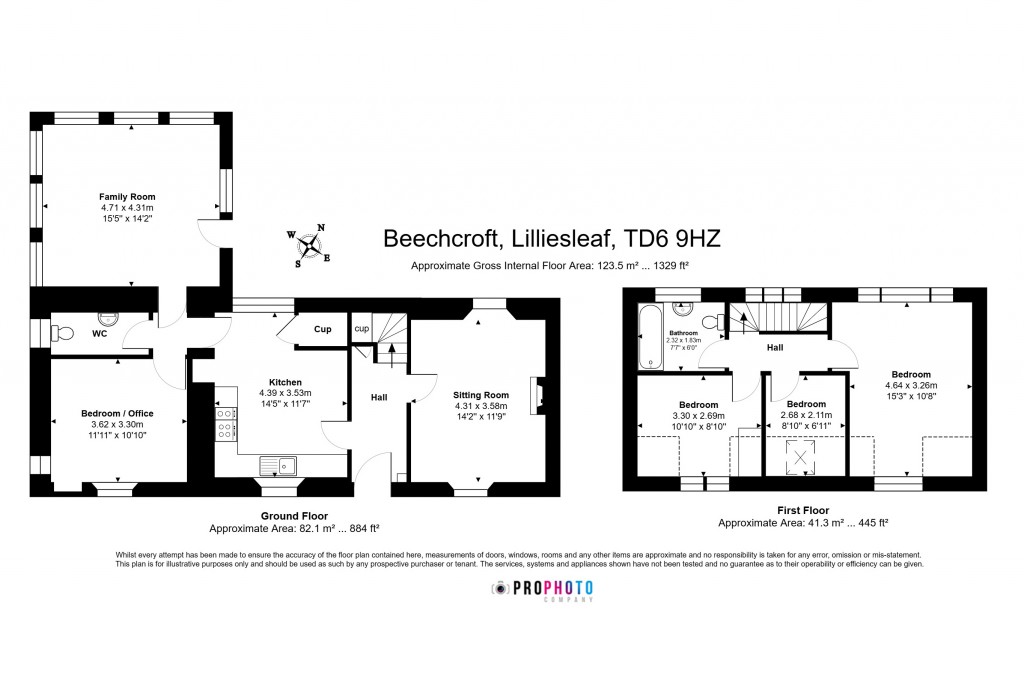 Floorplans For Melrose, Scottish Borders
