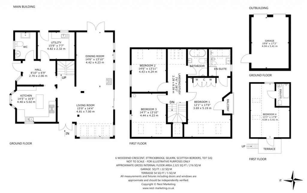 Floorplans For Ettrickbridge, Selkirk, Scottish Borders