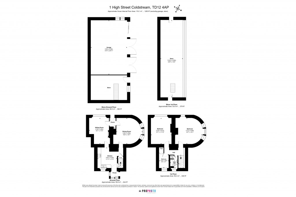Floorplans For Coldstream, Scottish Borders