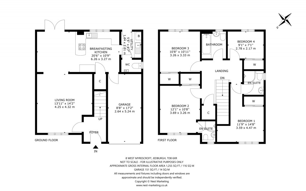 Floorplans For Ancrum, Jedburgh, Scottish Borders