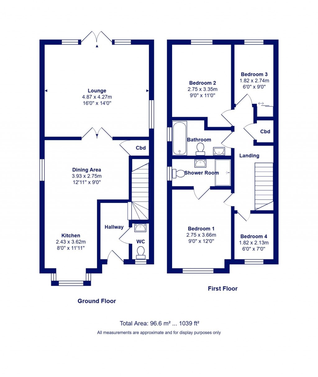 Floorplans For Christchurch, Dorset