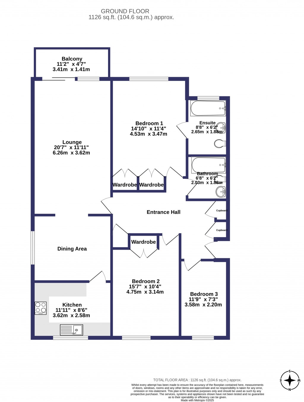 Floorplans For Mudeford Lane, Mudeford, Christchurch, Dorset