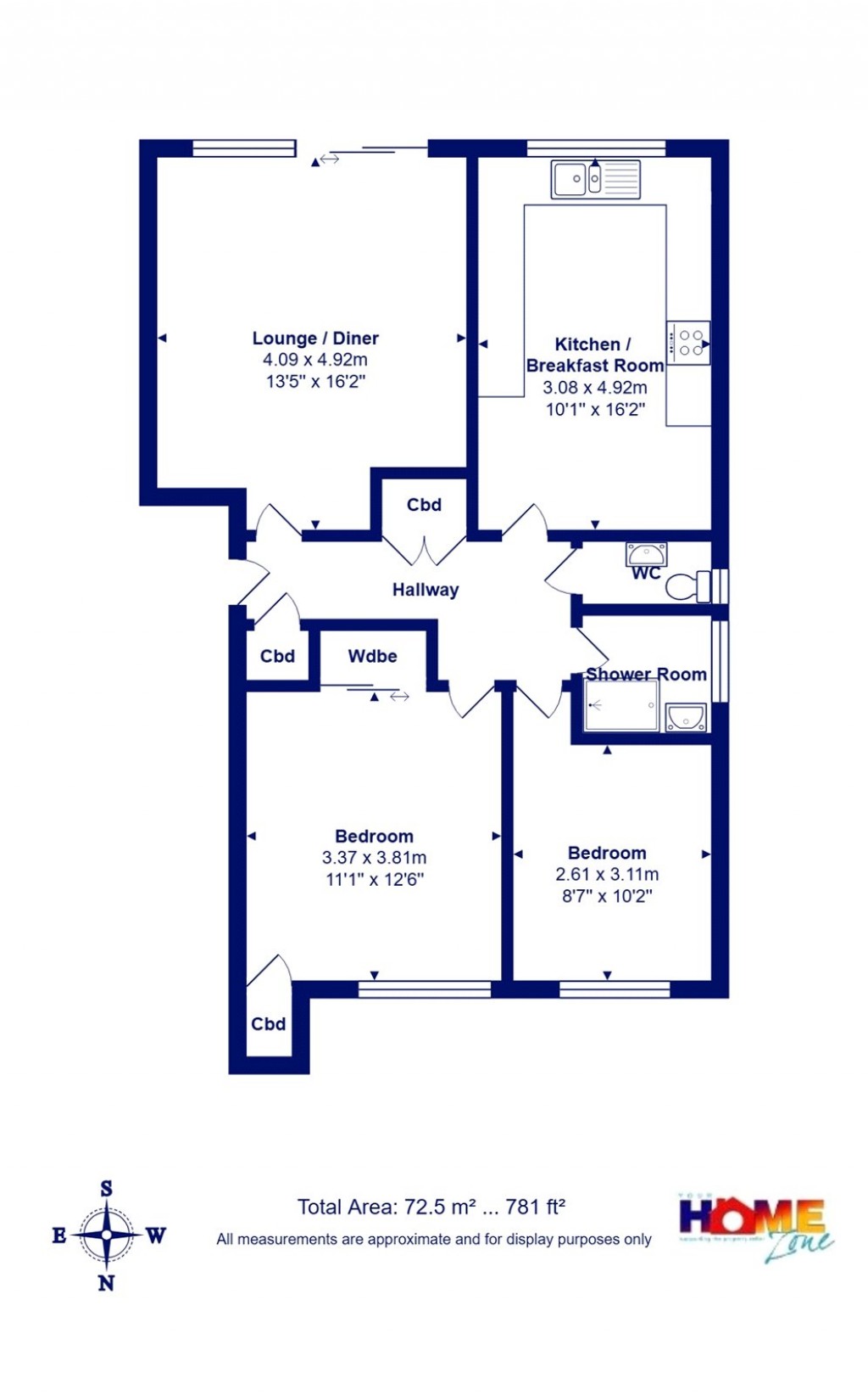 Floorplans For Highcliffe On Sea, Christchurch, Dorset
