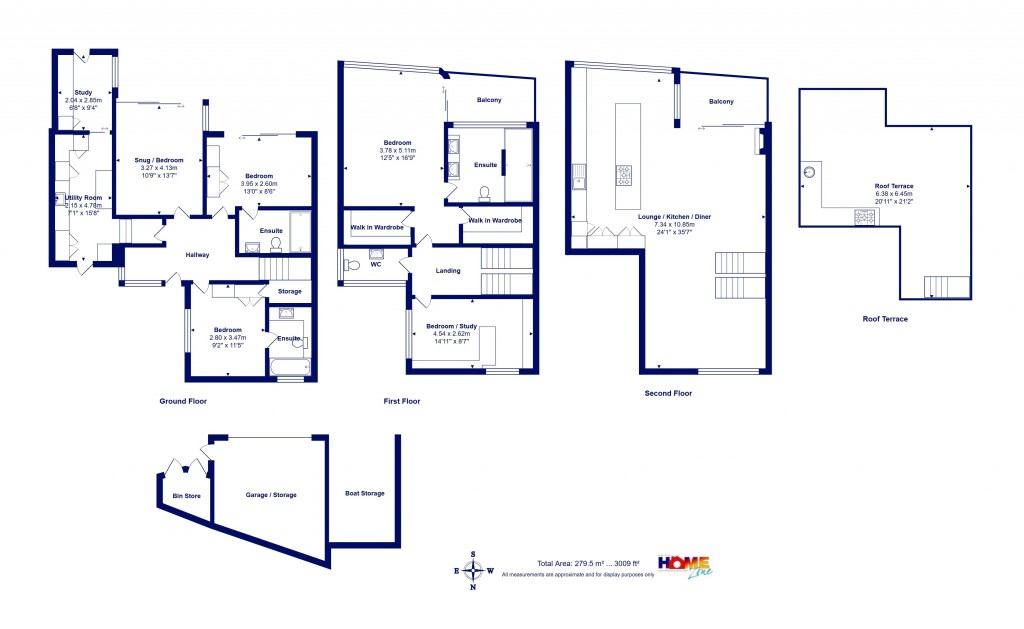 Floorplans For Mudeford, Christchurch, Dorset
