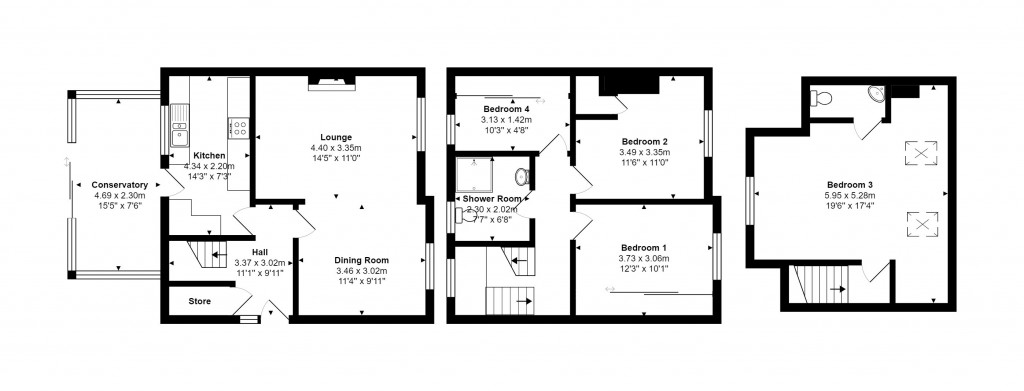 Floorplans For Stanpit, Christchurch, Dorset