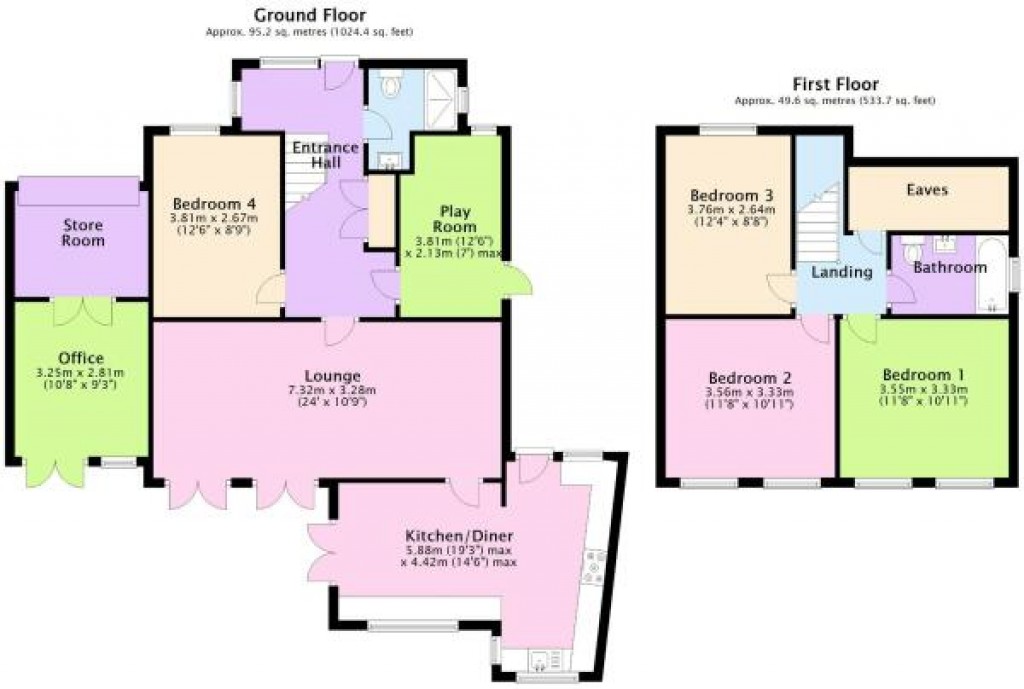 Floorplans For Christchurch, Dorset