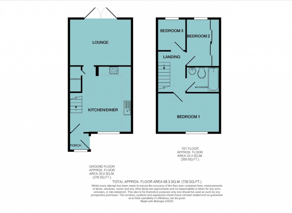Floorplans For Burton, Christchurch, Dorset