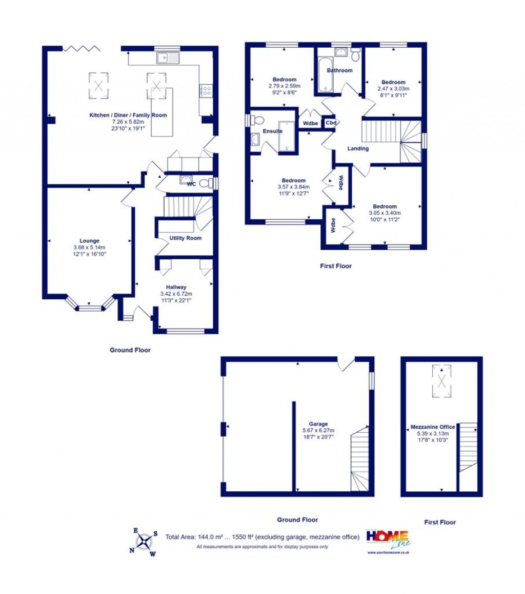 Floorplans For Mudeford, Christchurch, Dorset
