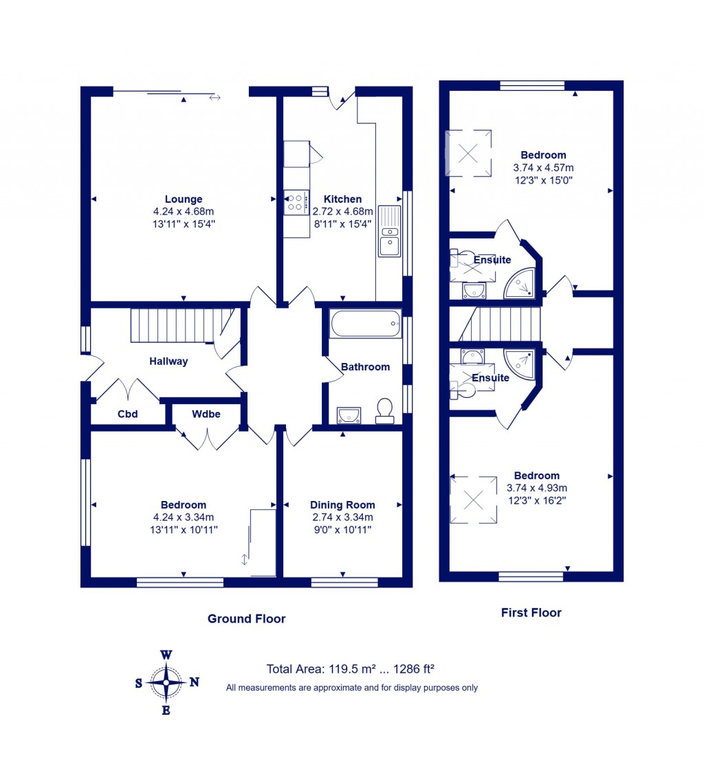 Floorplans For Highcliffe On Sea, Christchurch, Dorset