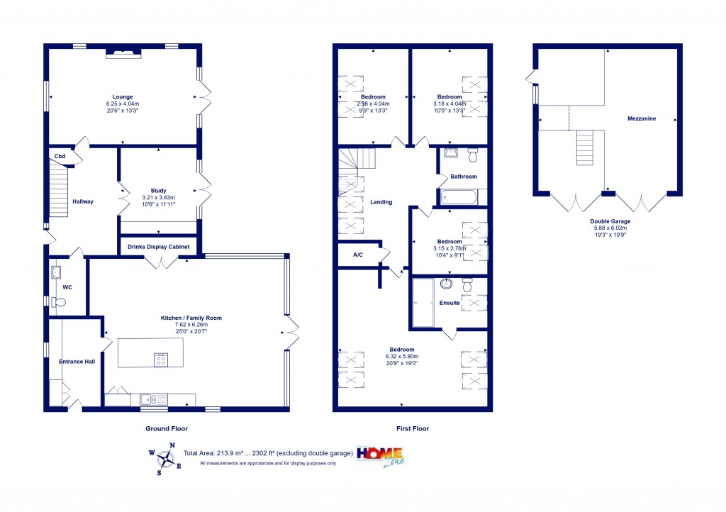 Floorplans For Burton, Christchurch, Dorset