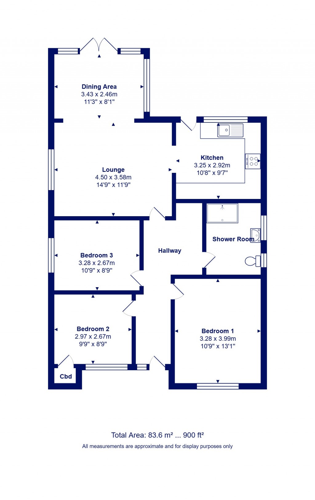 Floorplans For Burton, Christchurch, Dorset
