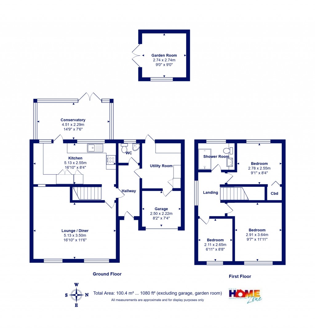 Floorplans For Burton, Christchurch, Dorset