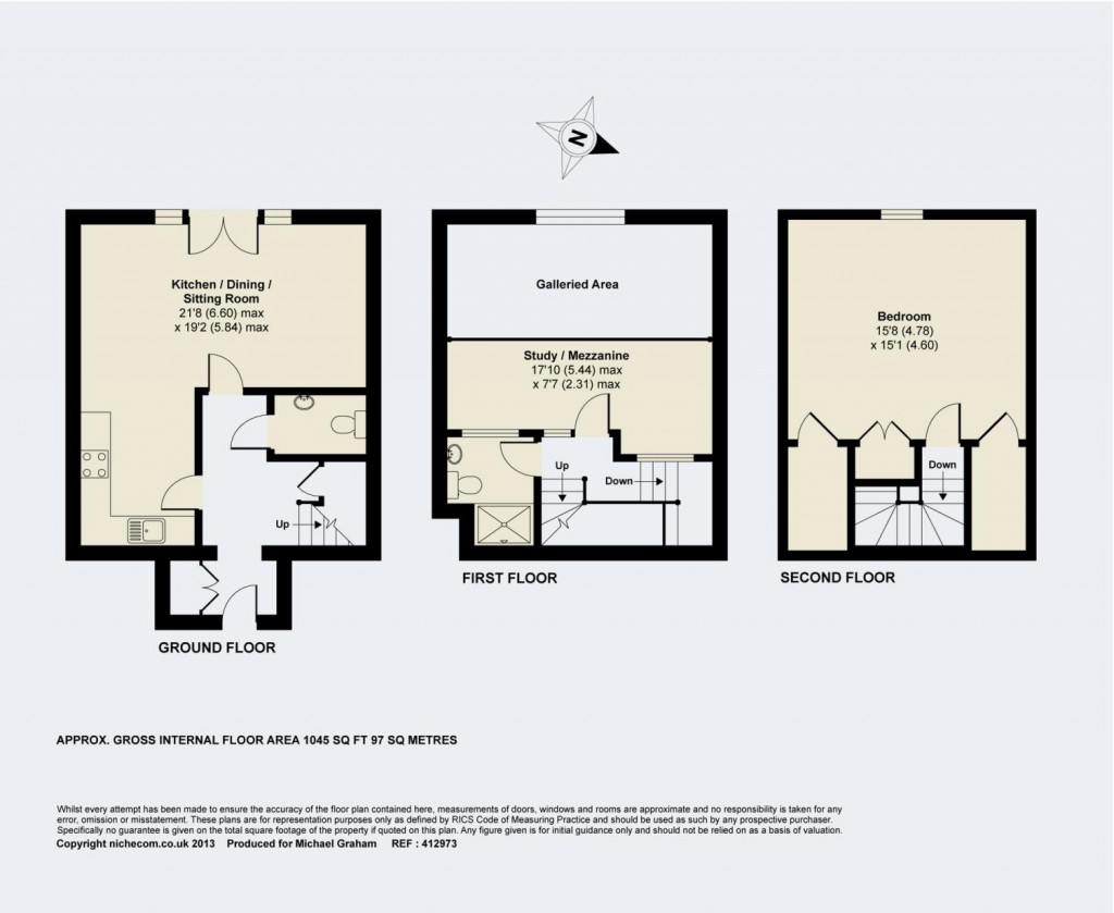 Floorplans For The Courtyard, Rock Lane Farm, LU7