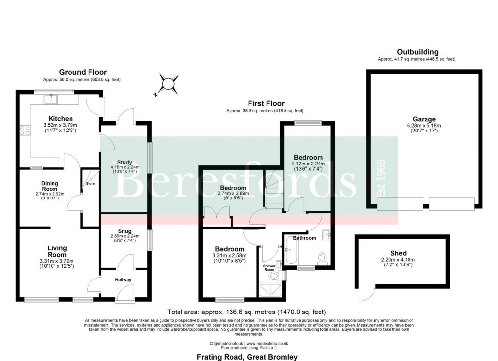Floorplans For Great Bromley, Colchester, Essex