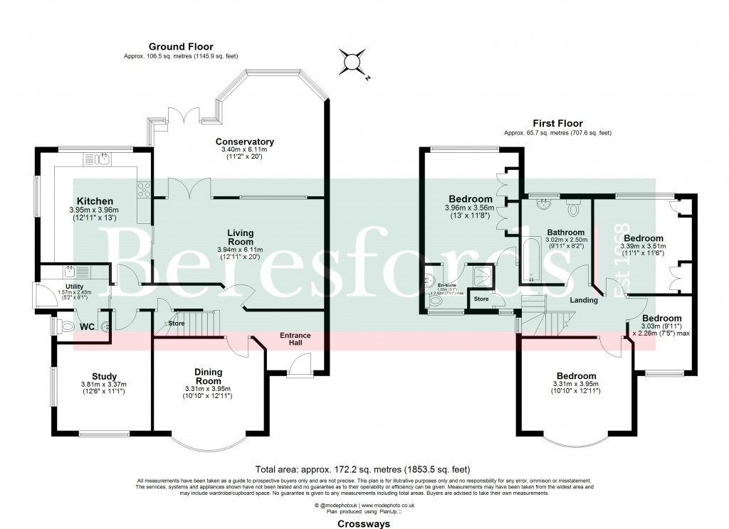 Floorplans For Shenfield, Brentwood, Essex