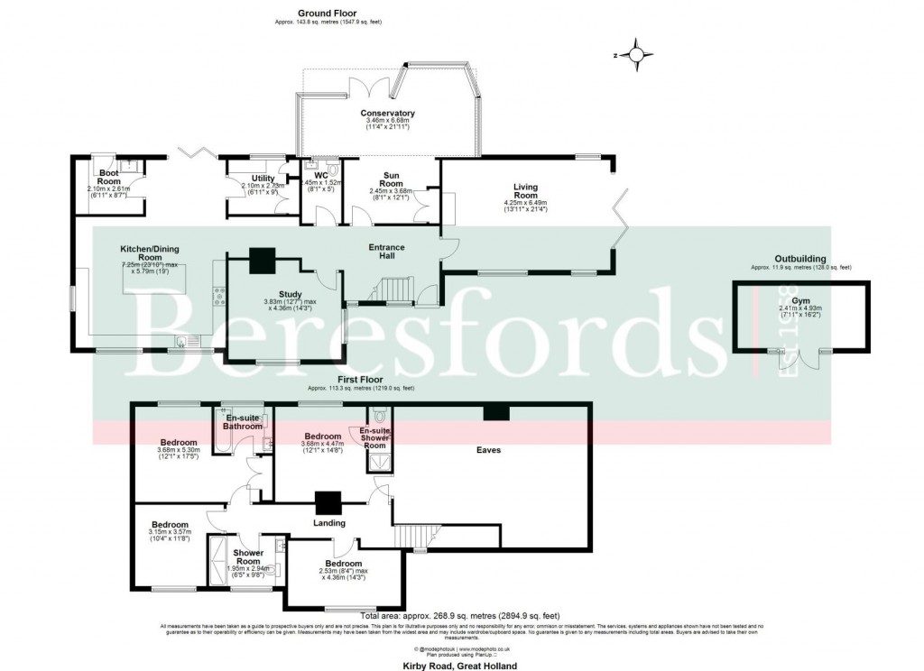 Floorplans For Great Holland, Frinton-on-Sea, Essex