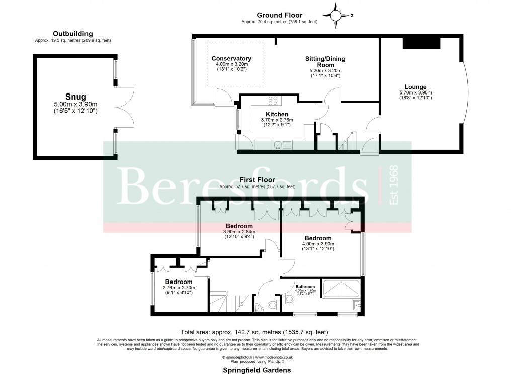 Floorplans For Upminster, Essex