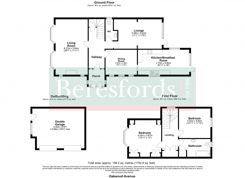 Floorplans For Hutton, Brentwood, Essex