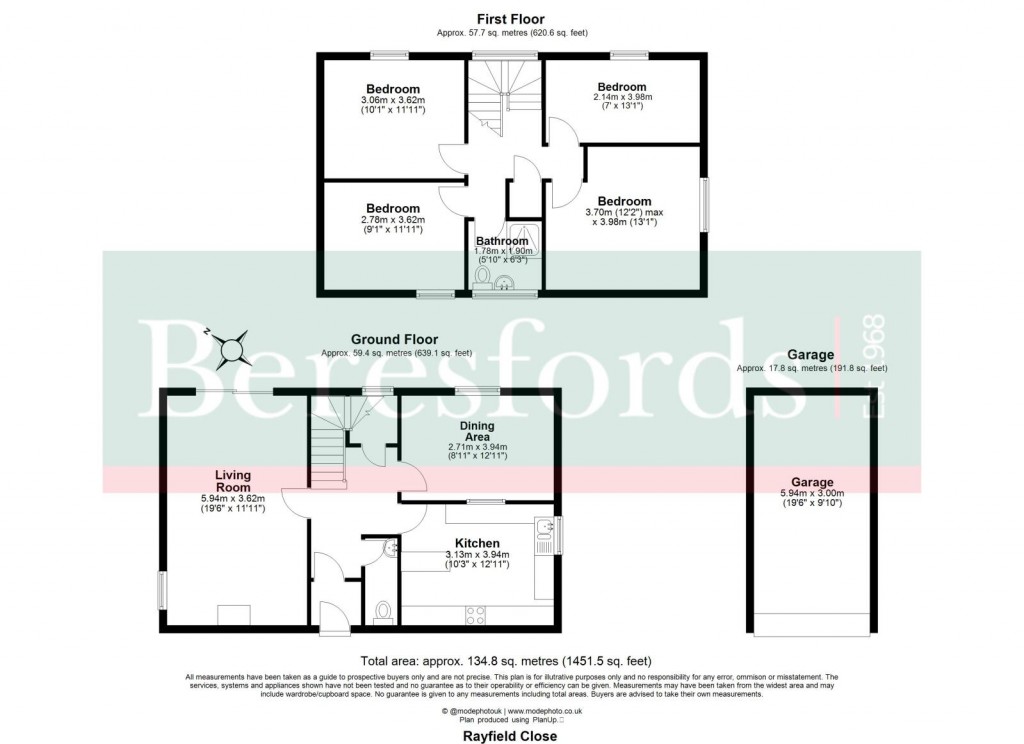 Floorplans For Barnston, Dunmow, Essex