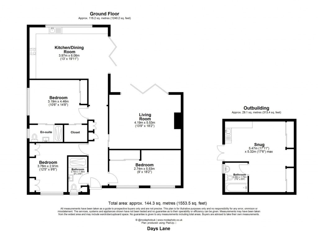 Floorplans For Pilgrims Hatch, Brentwood, Essex