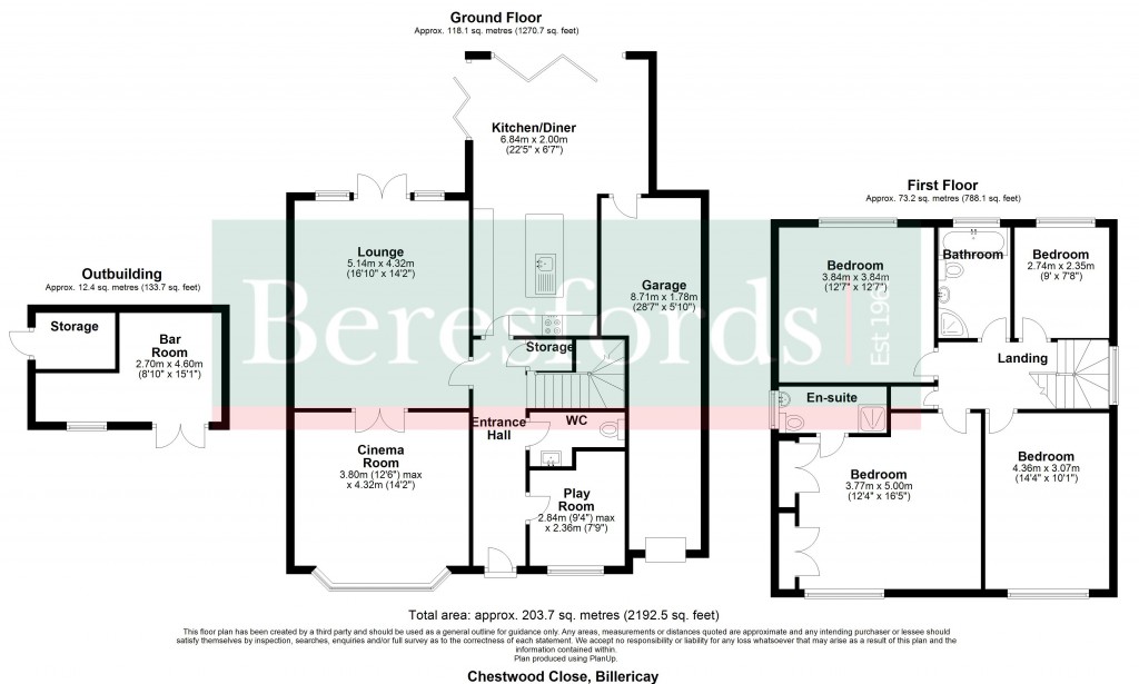 Floorplans For Billericay, Essex